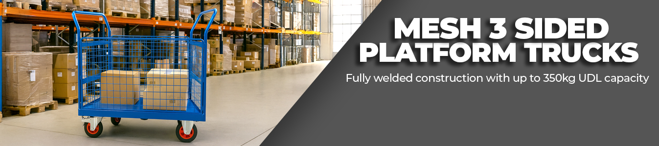 Mesh 3 sided Platform Trucks