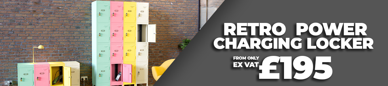 Retro Power Charging Lockers