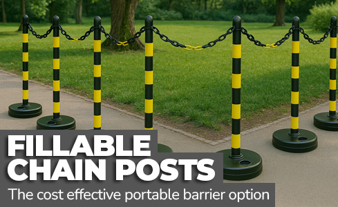 Guarda Plastic Chain Posts - Fillable Base